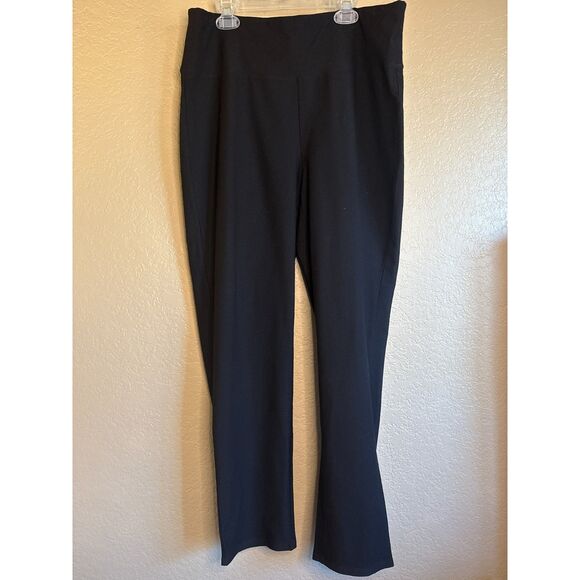 Eileen Fisher Classic Black Straight Leg Pants - Picture 1 of 6